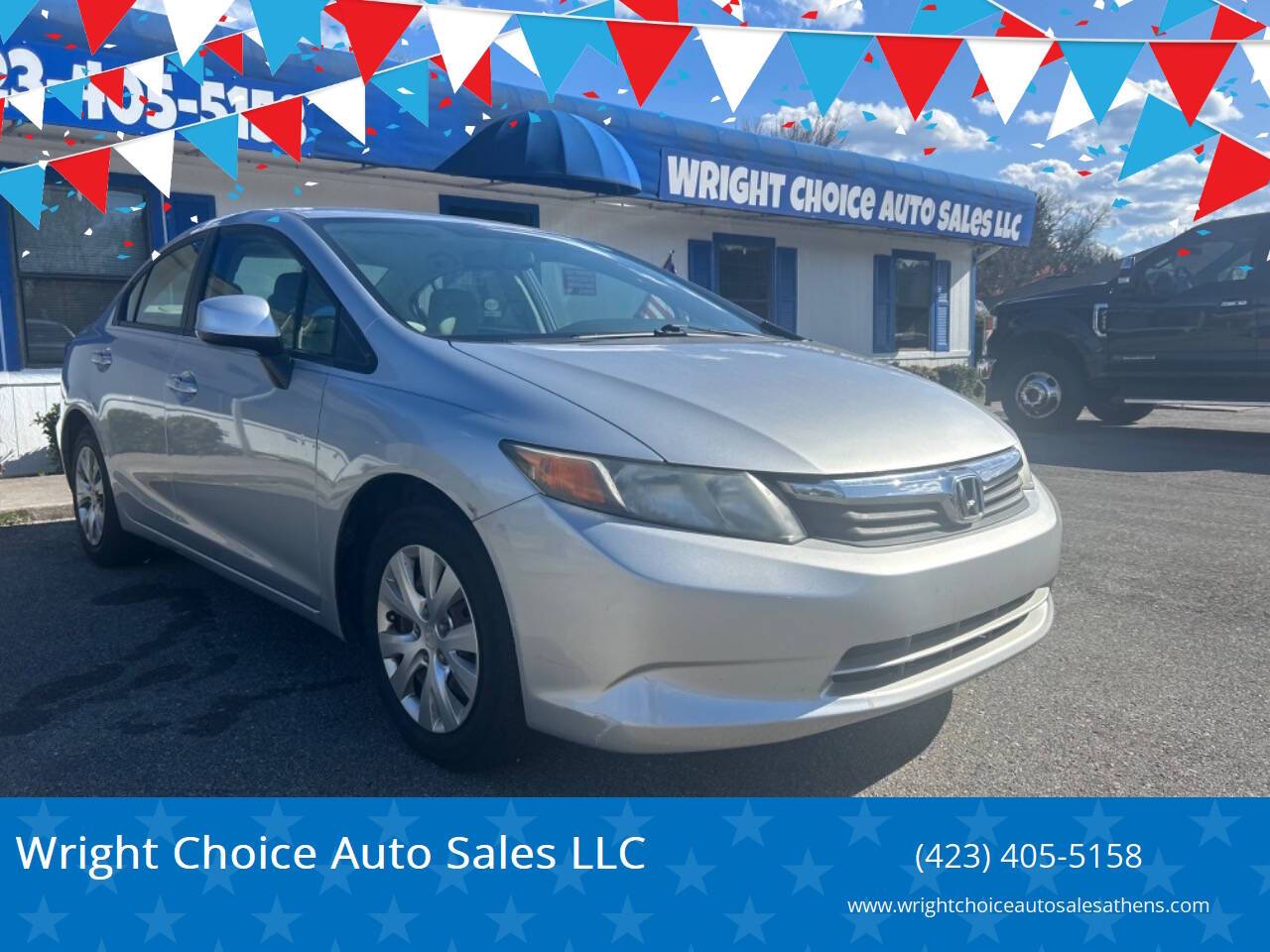2012 Honda Civic LX — Sedan — 118,820 mi — Athens, TN