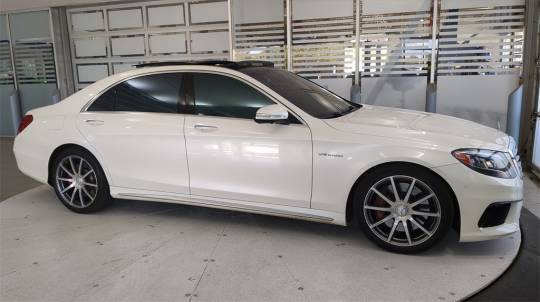 Used 2017 Mercedes-Benz S63 AMG 4Matic Hot Satin White on White