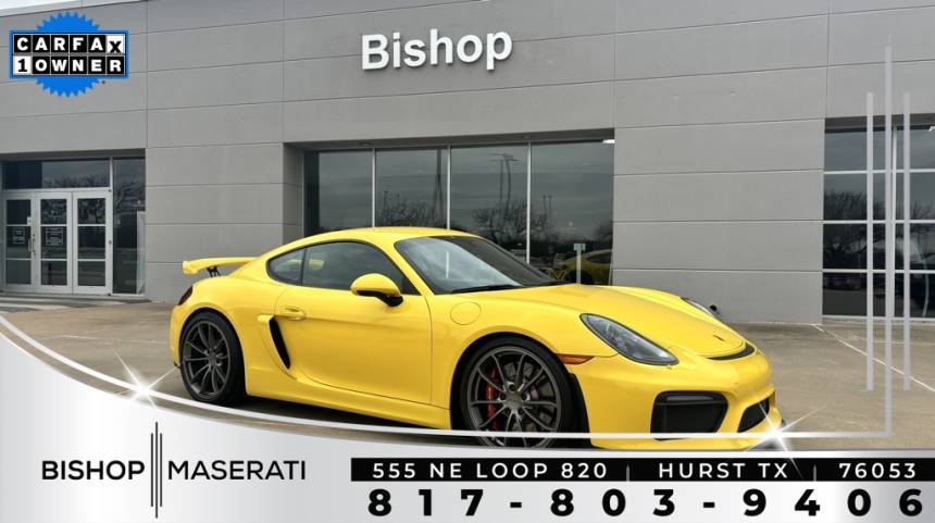 2016 Porsche Cayman GT4 — Coupe — 29,500 mi — Hurst, TX