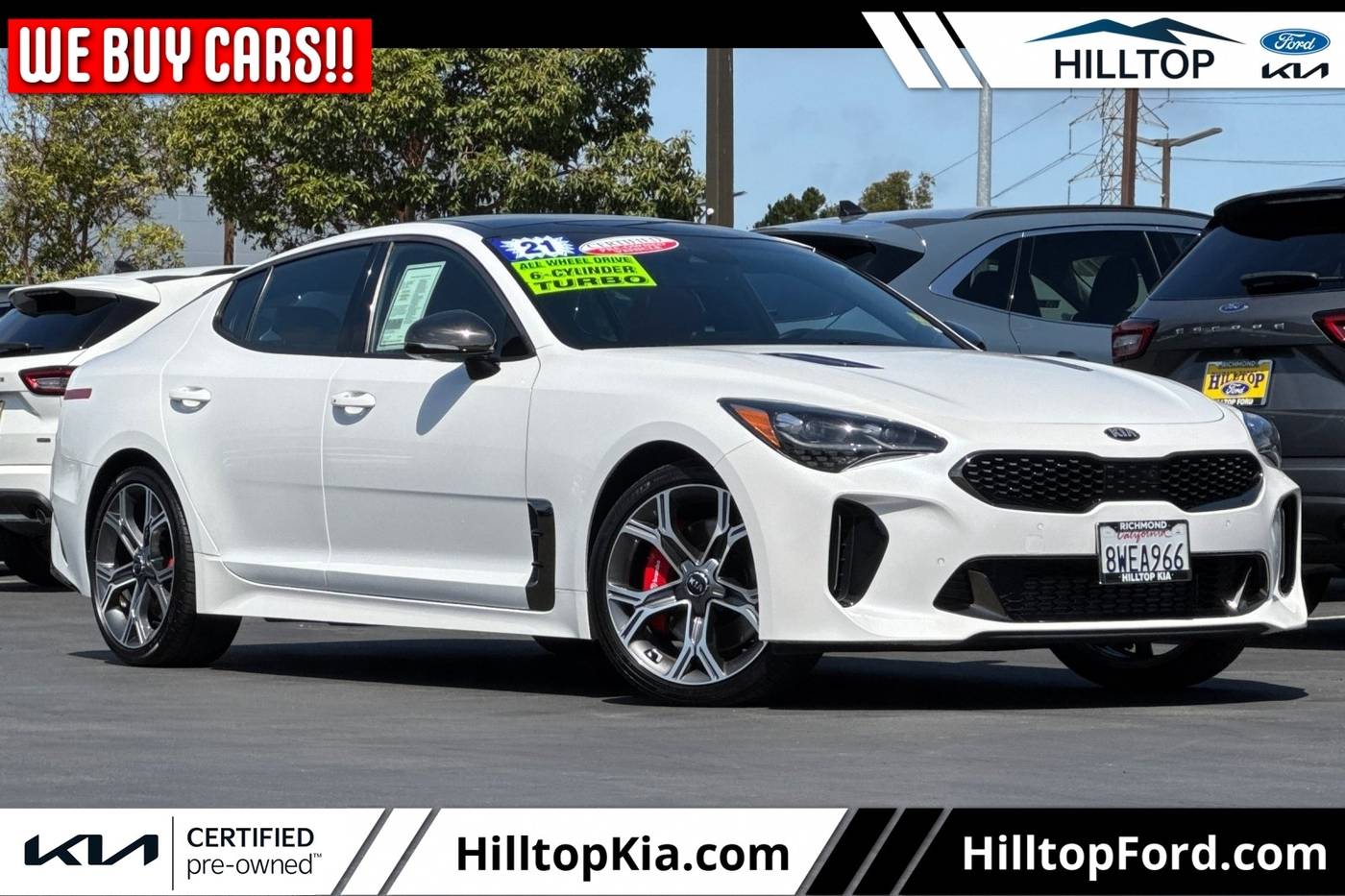 2021 Kia Stinger GT2 — Hatchback — 25,900 mi — Richmond, CA