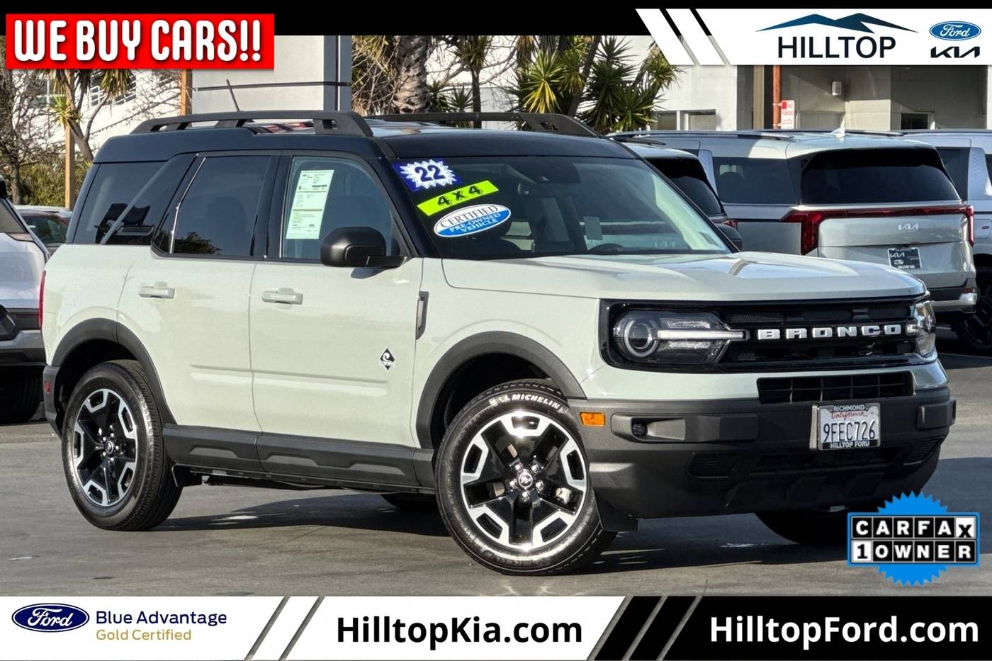 2022 Ford Bronco Sport Outer Banks — SUV — 14,731 mi — Richmond, CA
