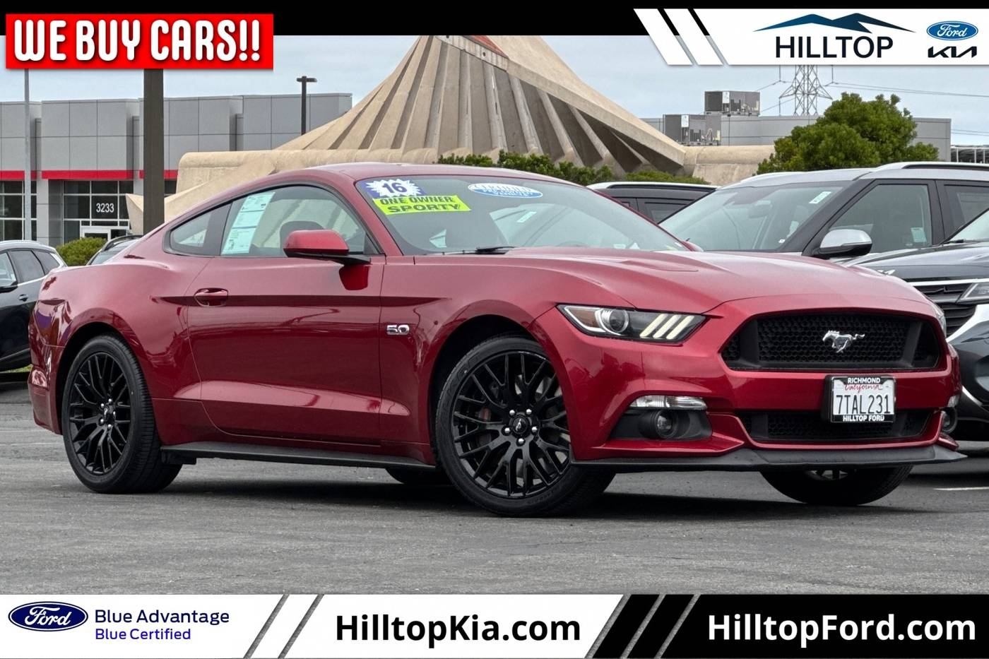 2016 Ford Mustang GT — Coupe — 55,697 mi — Richmond, CA