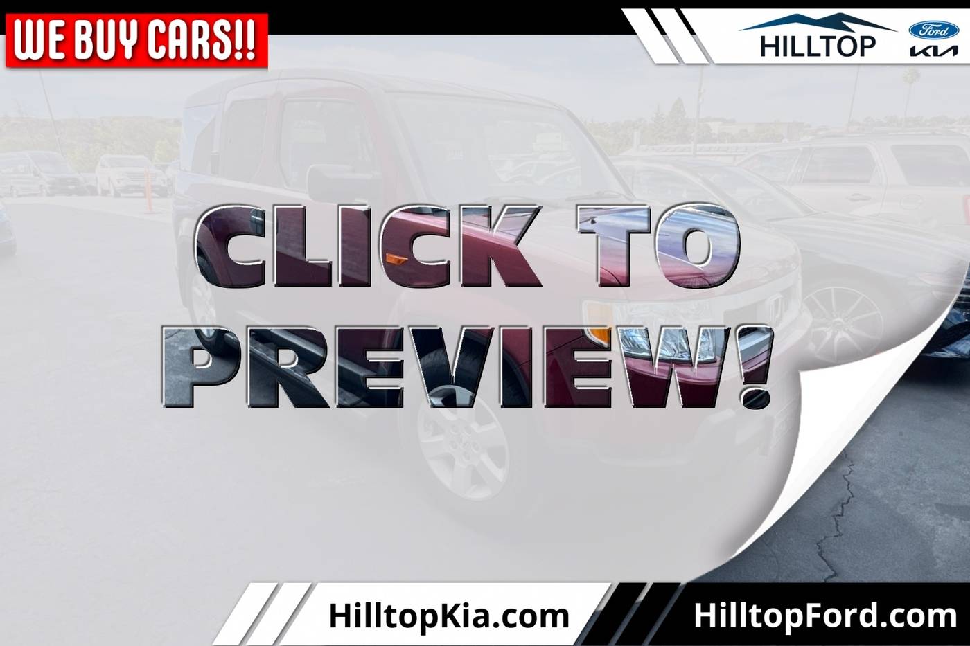 2010 Honda Element EX — SUV — 85,584 mi — Richmond, CA