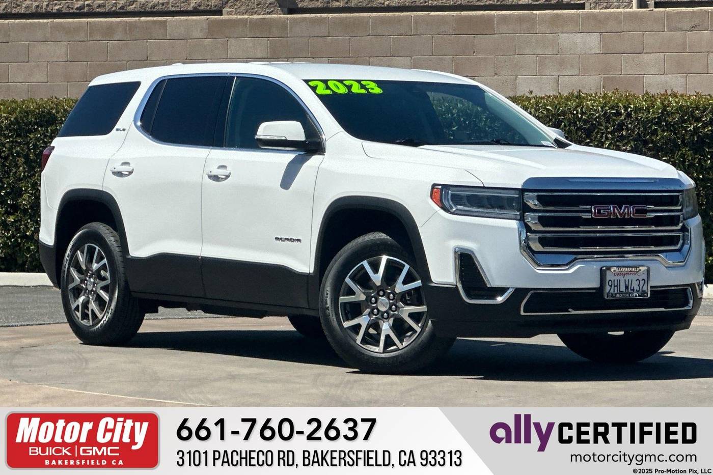 2023 GMC Acadia SLE — SUV — 26,844 mi — Bakersfield, CA