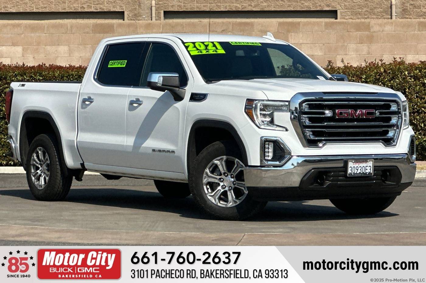 2021 GMC Sierra 1500 SLT — Pickup Truck — 45,716 mi — Bakersfield, CA