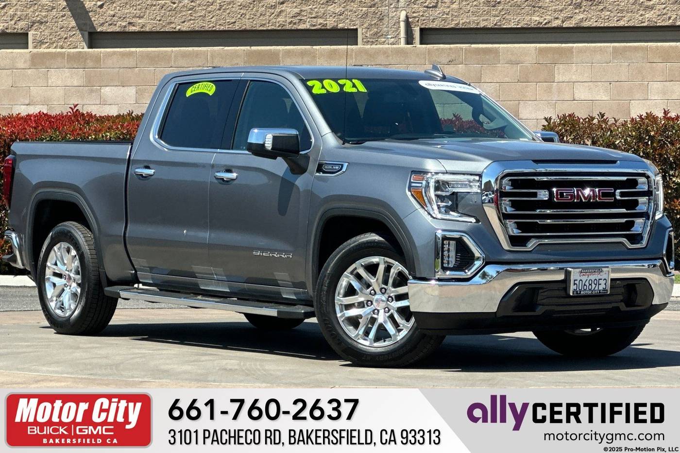2021 GMC Sierra 1500 SLT — Pickup Truck — 33,302 mi — Bakersfield, CA
