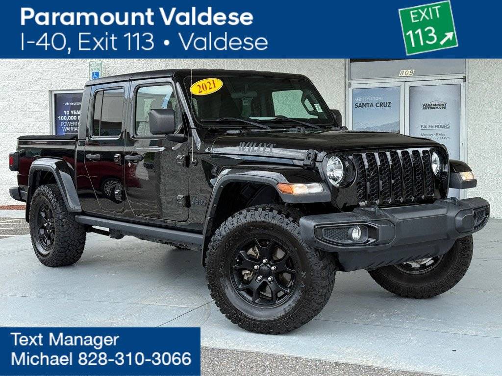 2021 Jeep Gladiator Willys — Pickup Truck — 33,263 mi — Valdese, NC