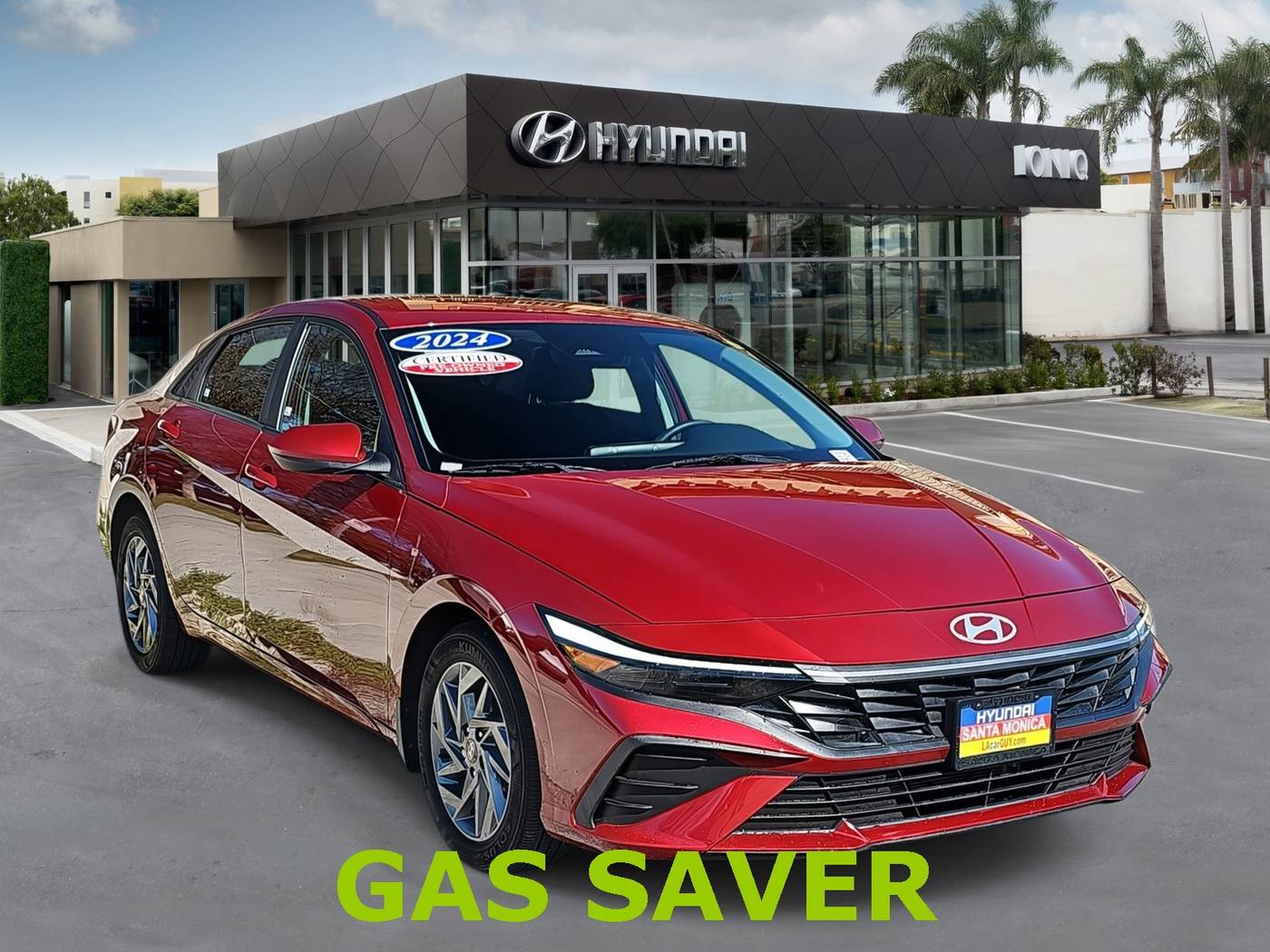 2024 Hyundai Elantra Hybrid Blue — Sedan — 8,769 mi — Santa Monica, CA