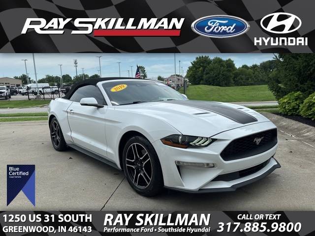 2019 Ford Mustang EcoBoost — Convertible — 46,174 mi — Greenwood, IN