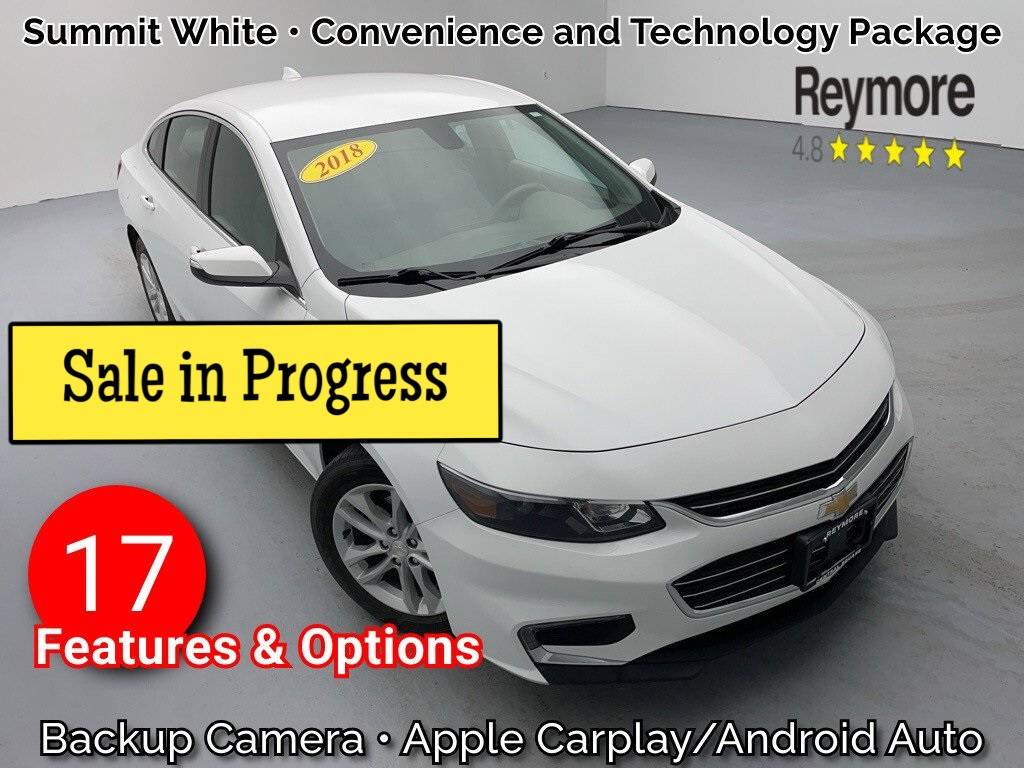 2018 Chevrolet Malibu LT — Sedan — 20,229 mi — Central Square, NY