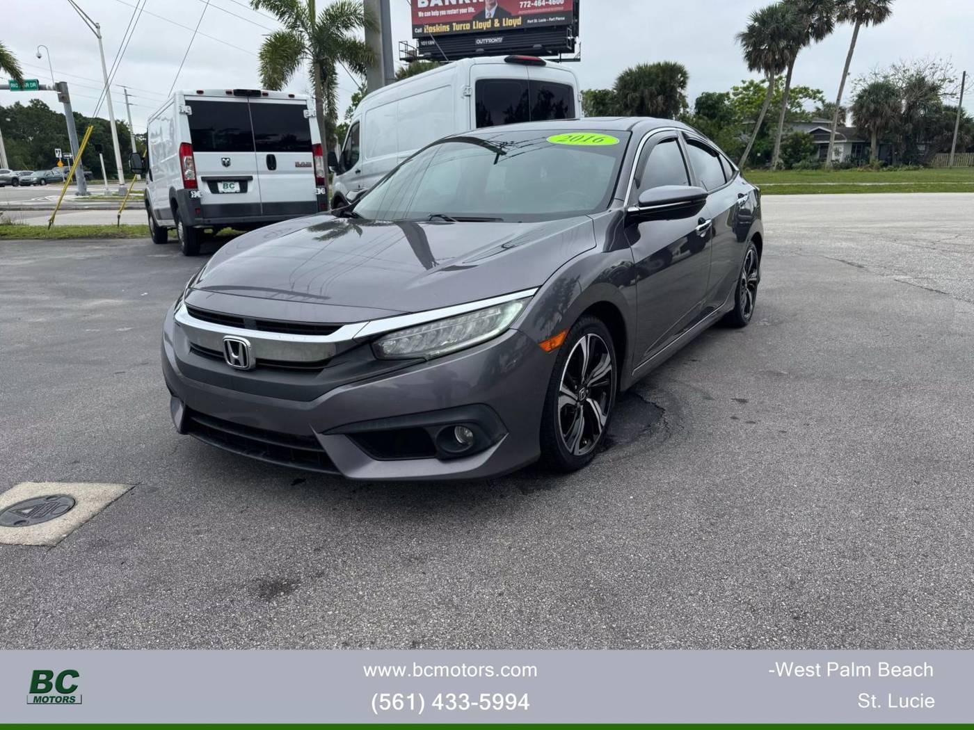 2016 Honda Civic Touring — Sedan — 95,943 mi — port st lucie, FL