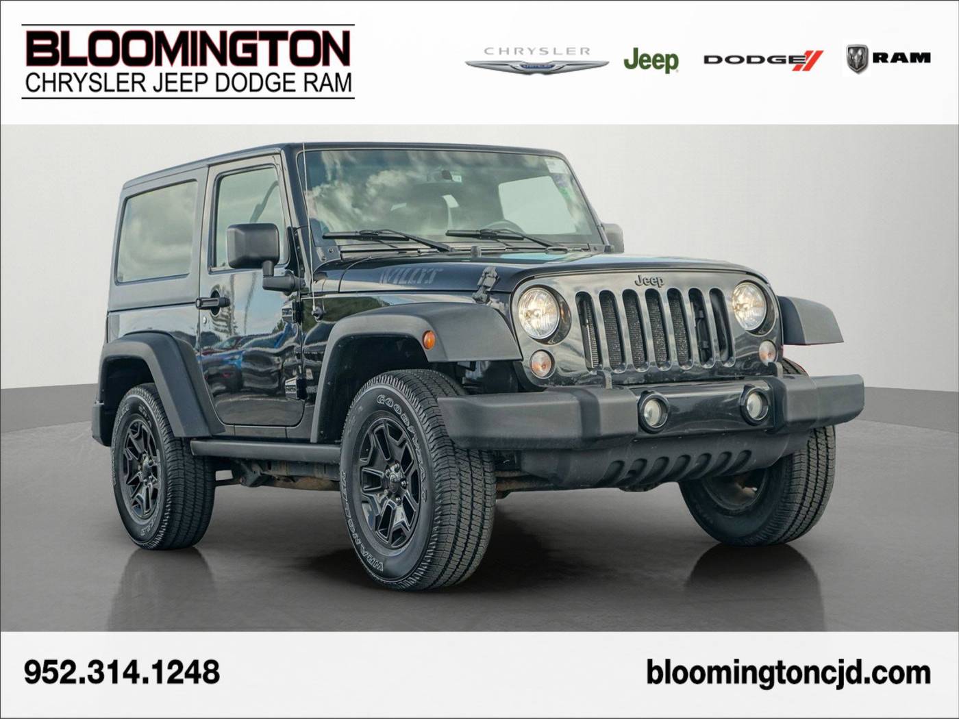 2017 Jeep Wrangler Willys Wheeler — SUV — 90,684 mi — Bloomington, MN