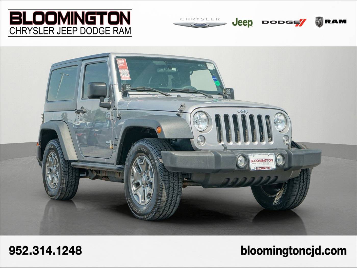2015 Jeep Wrangler Sport — SUV — 49,693 mi — Bloomington, MN