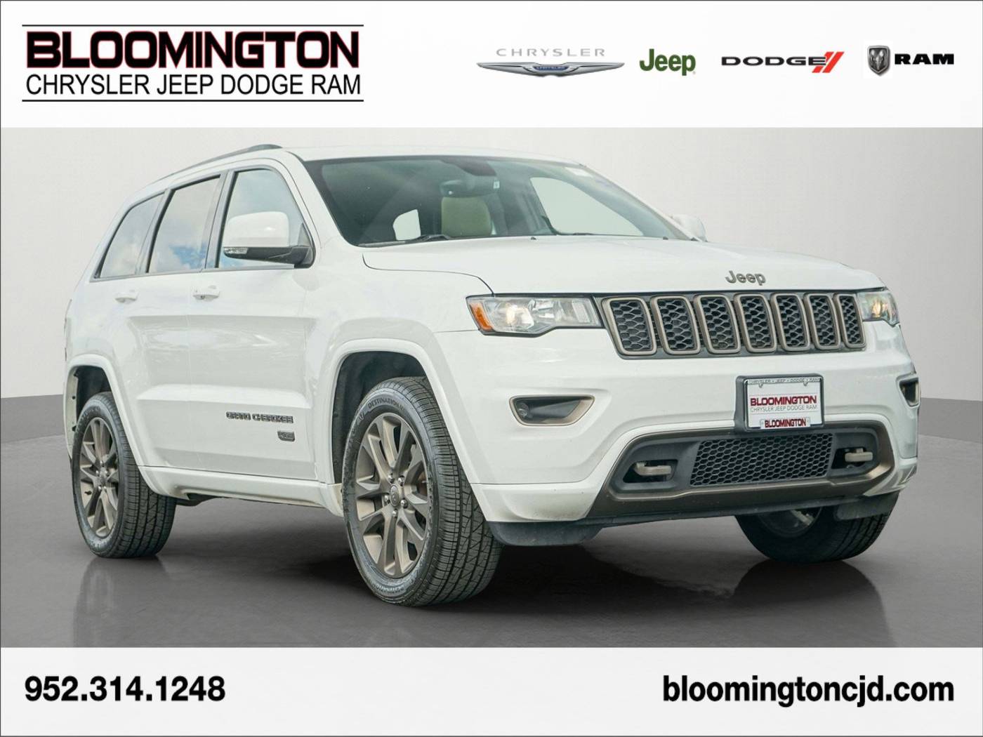 2017 Jeep Grand Cherokee Limited Anniversary — SUV — 93,425 mi — Bloomington, MN
