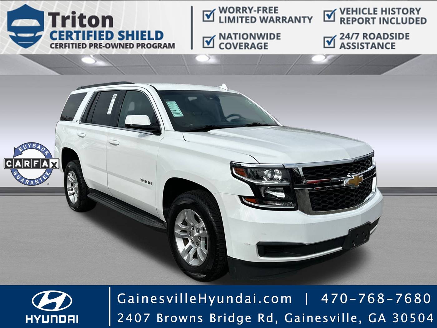 2016 Chevrolet Tahoe LT — SUV — 139,559 mi — Gainesville, GA