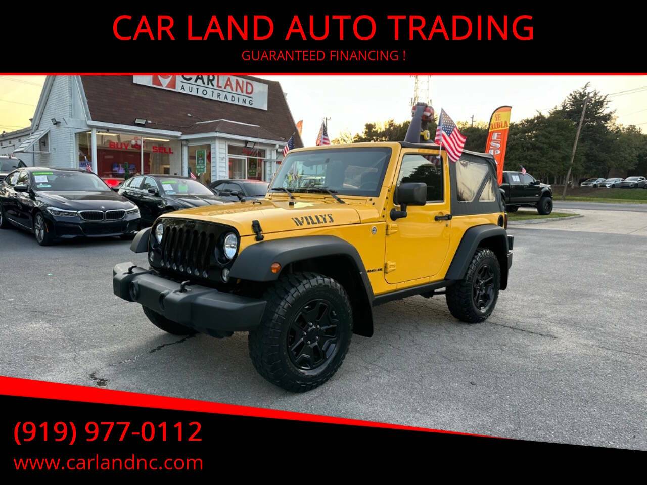 2015 Jeep Wrangler Willys Wheeler — SUV — 87,475 mi — RALEIGH, NC