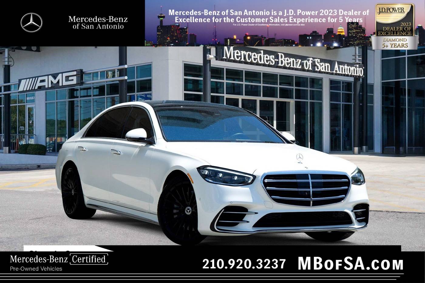 2023 Mercedes-Benz S-Class S 580 — Sedan — 4,497 mi — San Antonio, TX