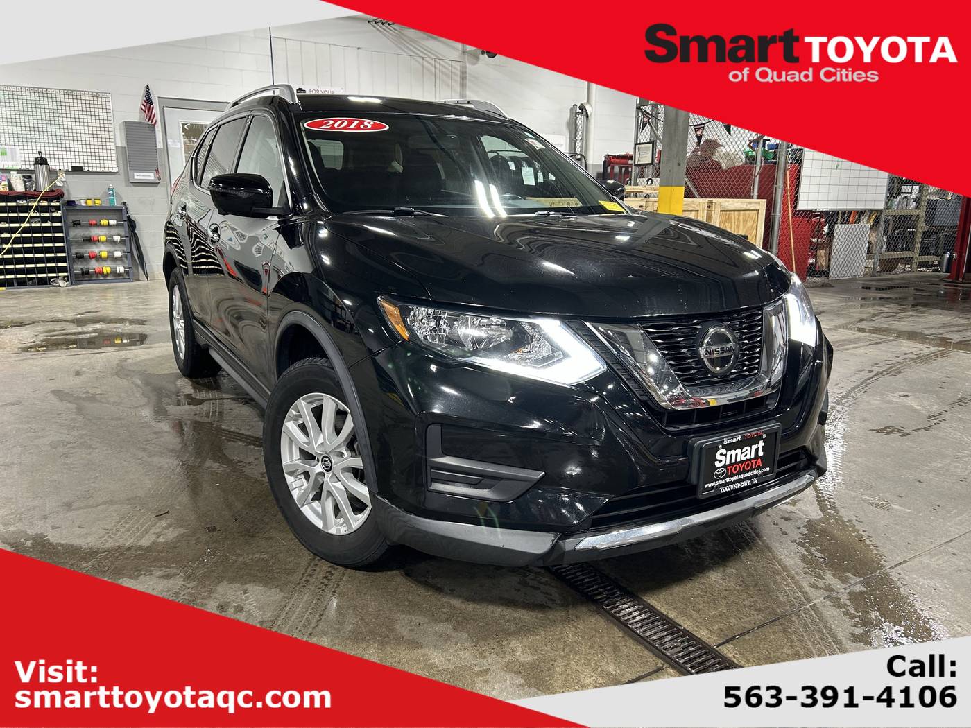 2018 Nissan Rogue SV — SUV — 82,288 mi — Davenport, IA