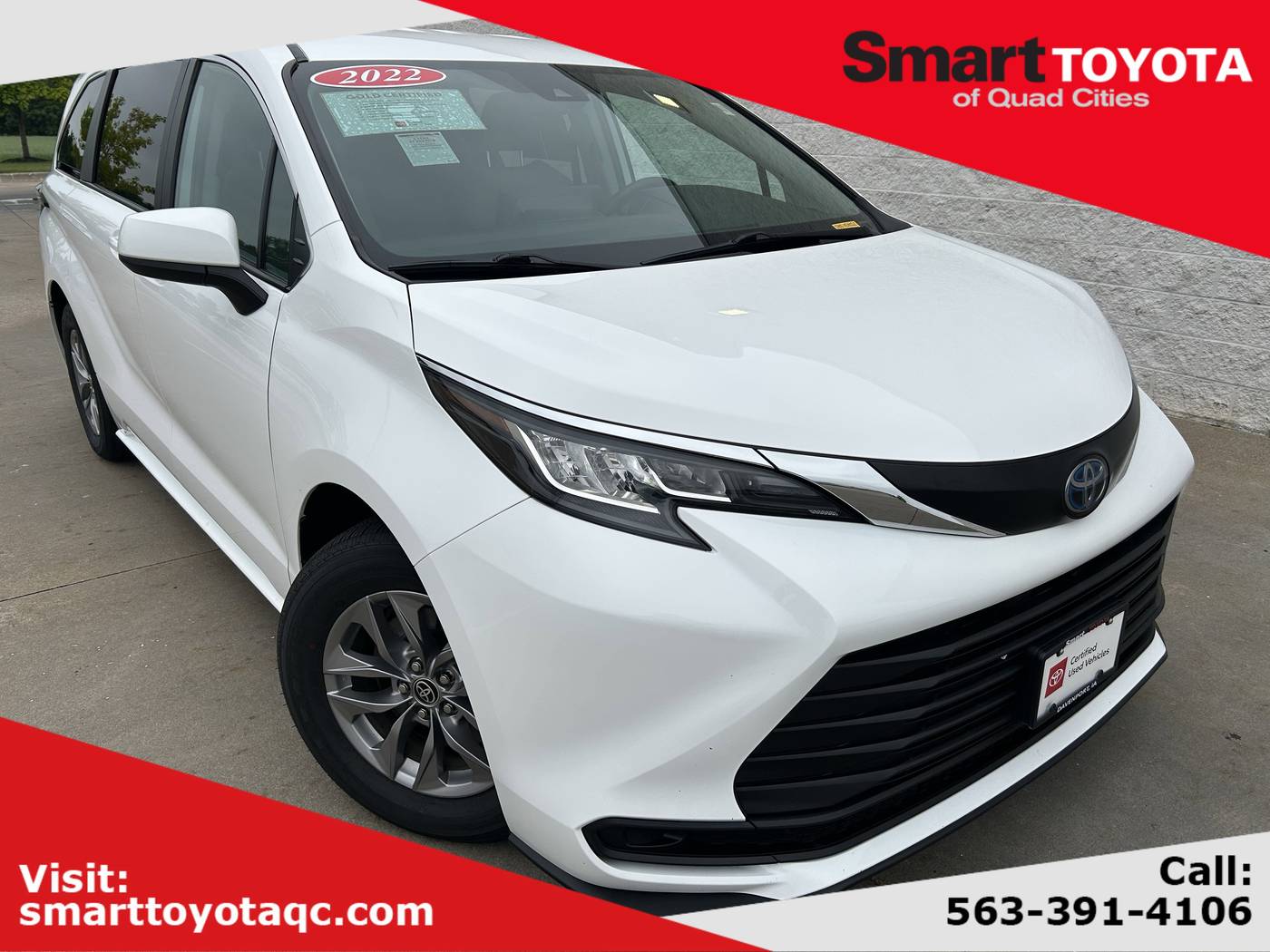 2022 Toyota Sienna LE — Minivan — 63,460 mi — Davenport, IA