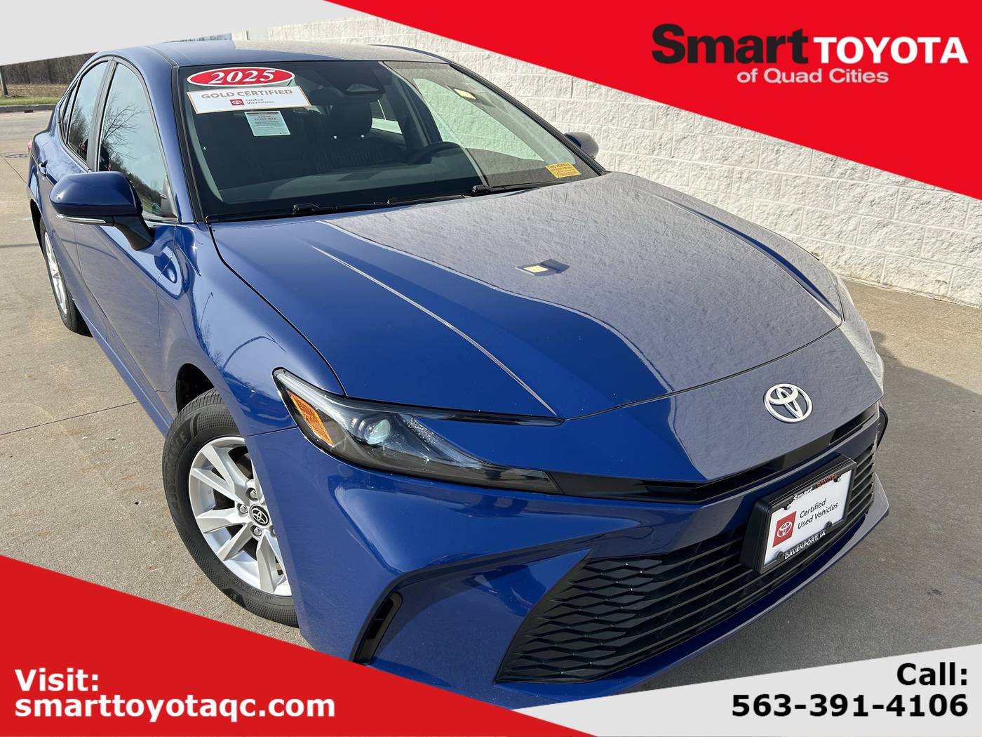 2025 Toyota Camry LE — Sedan — 20,986 mi — Davenport, IA