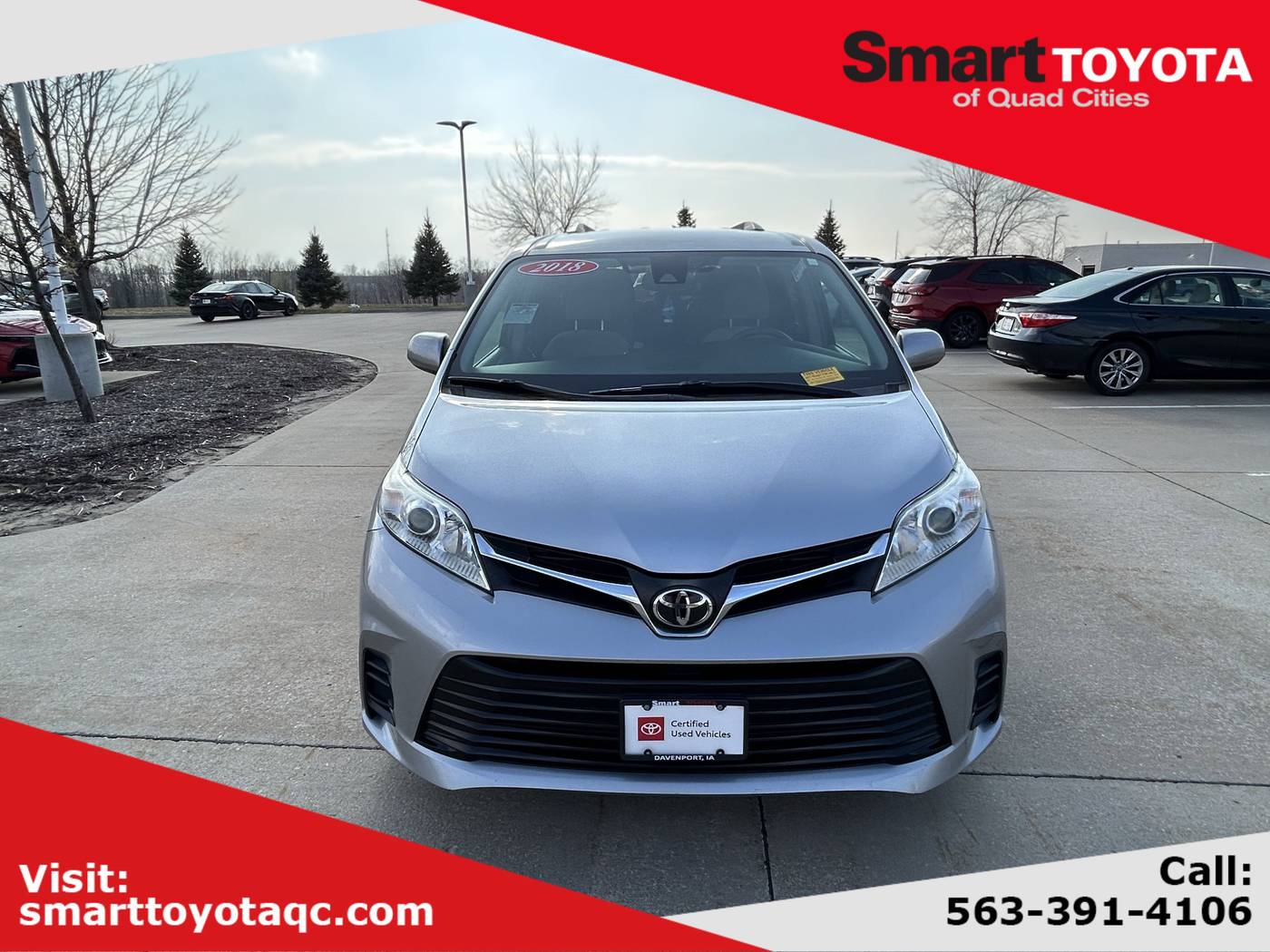 2018 Toyota Sienna L — Minivan — 82,683 mi — Davenport, IA