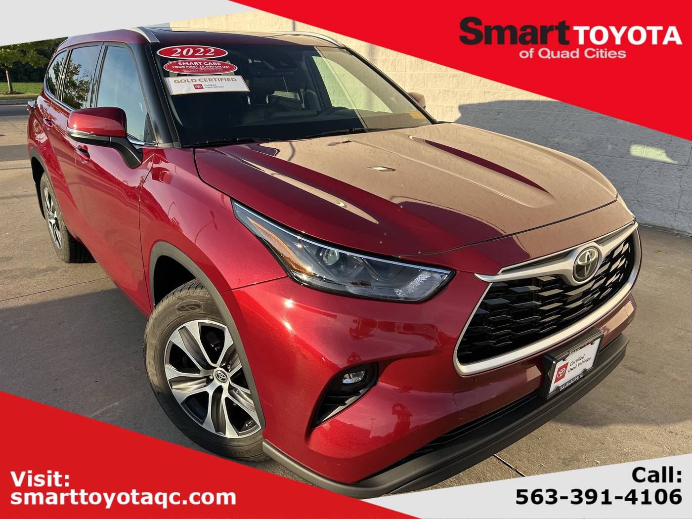 2022 Toyota Highlander XLE — SUV — 63,307 mi — Davenport, IA