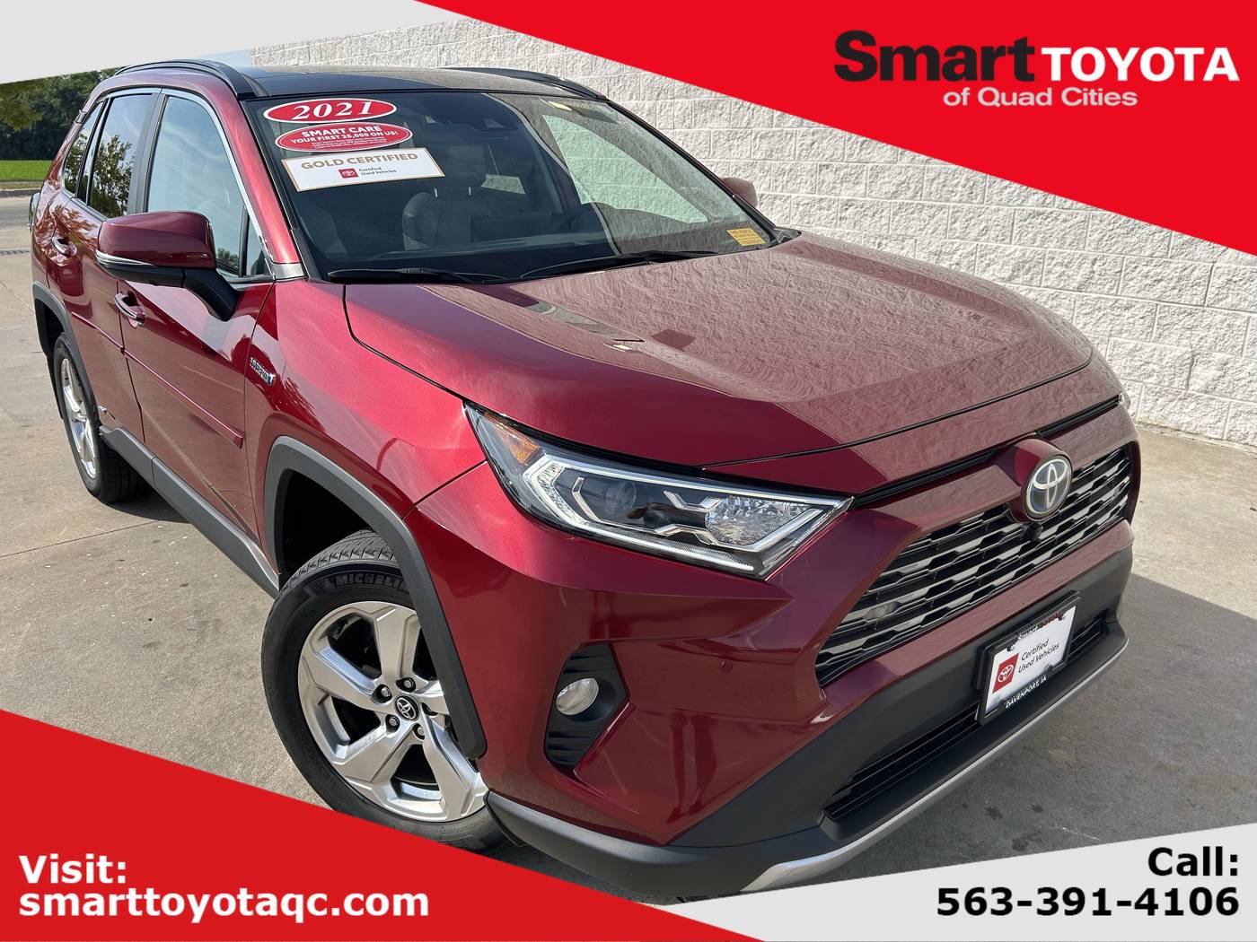 2021 Toyota RAV4 Hybrid Limited — SUV — 62,841 mi — Davenport, IA