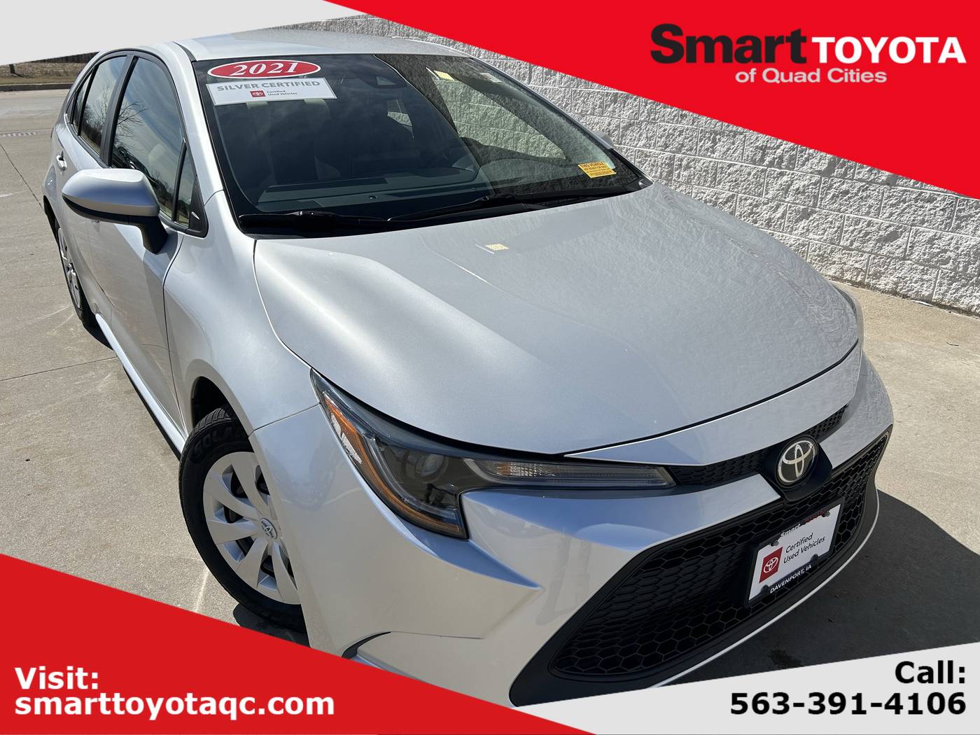 2021 Toyota Corolla L — Sedan — 92,412 mi — Davenport, IA