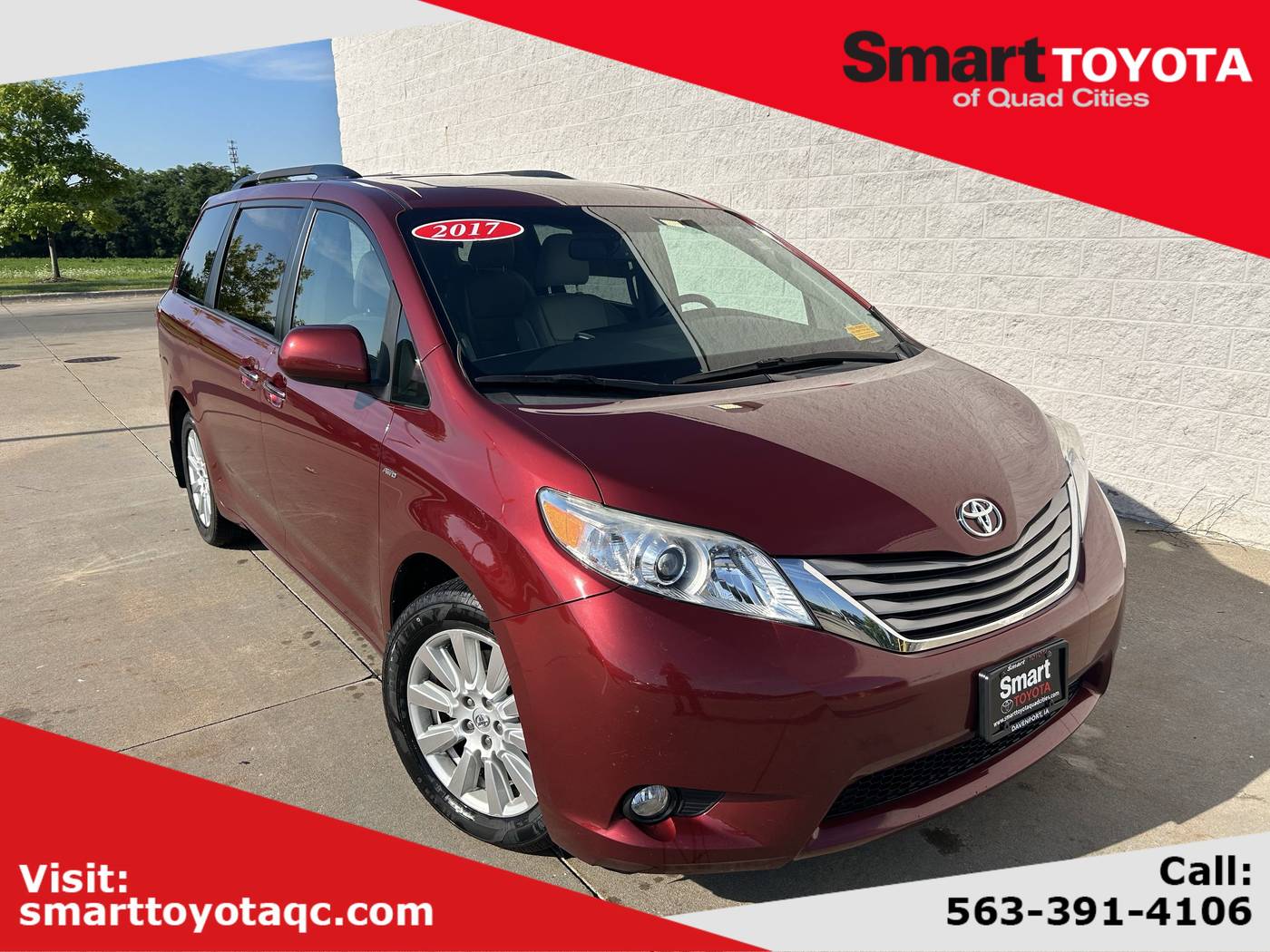 2017 Toyota Sienna XLE — Minivan — 142,685 mi — Davenport, IA