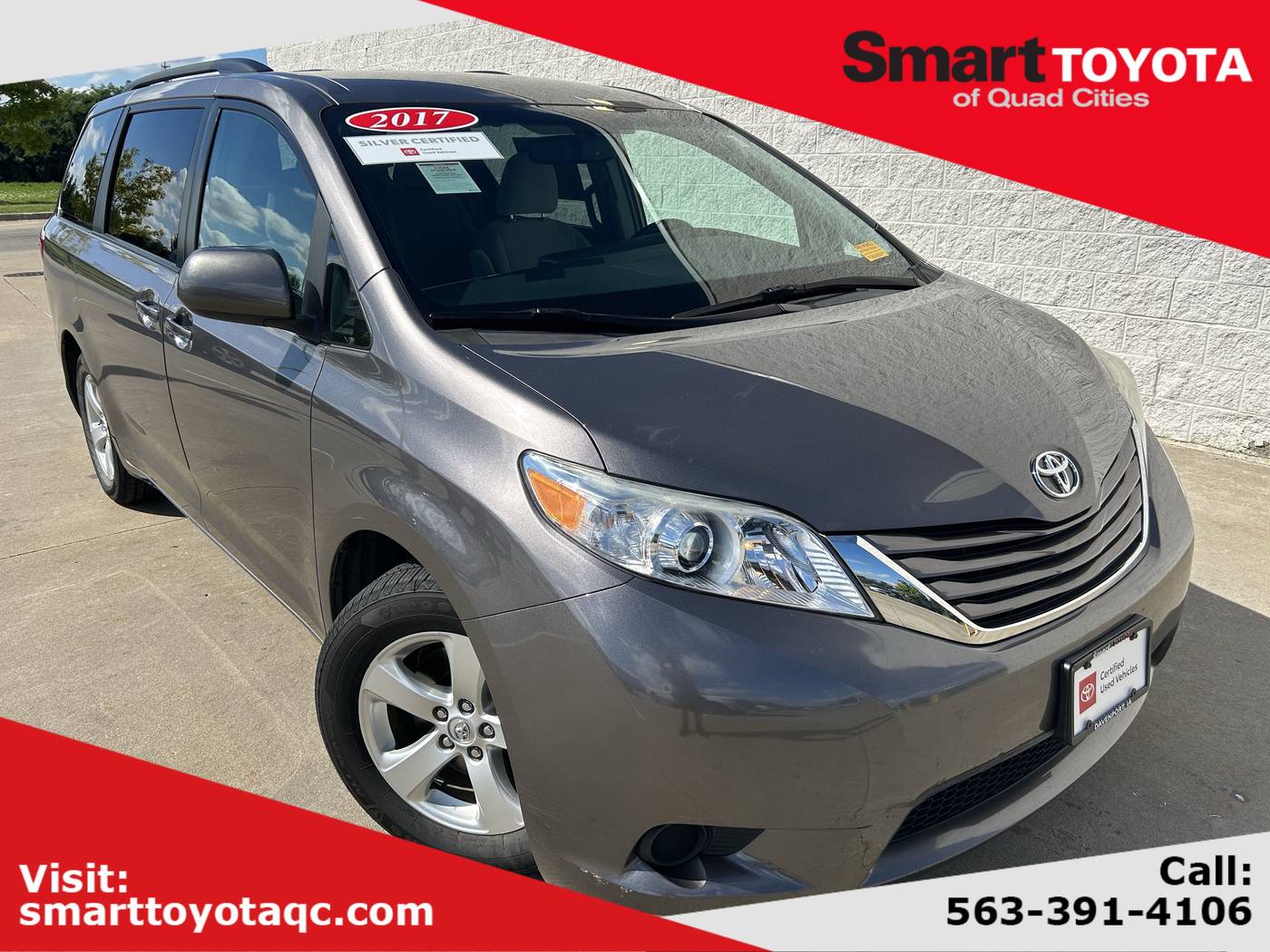 2017 Toyota Sienna LE — Minivan — 84,180 mi — Davenport, IA