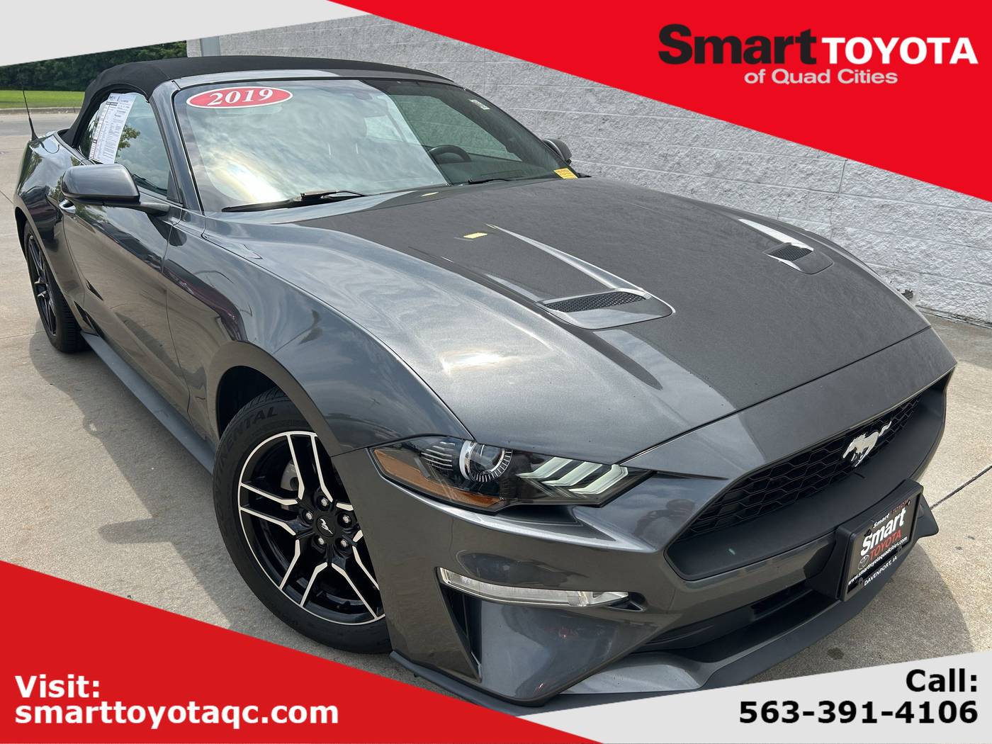 2019 Ford Mustang EcoBoost Premium — Convertible — 68,756 mi — Davenport, IA