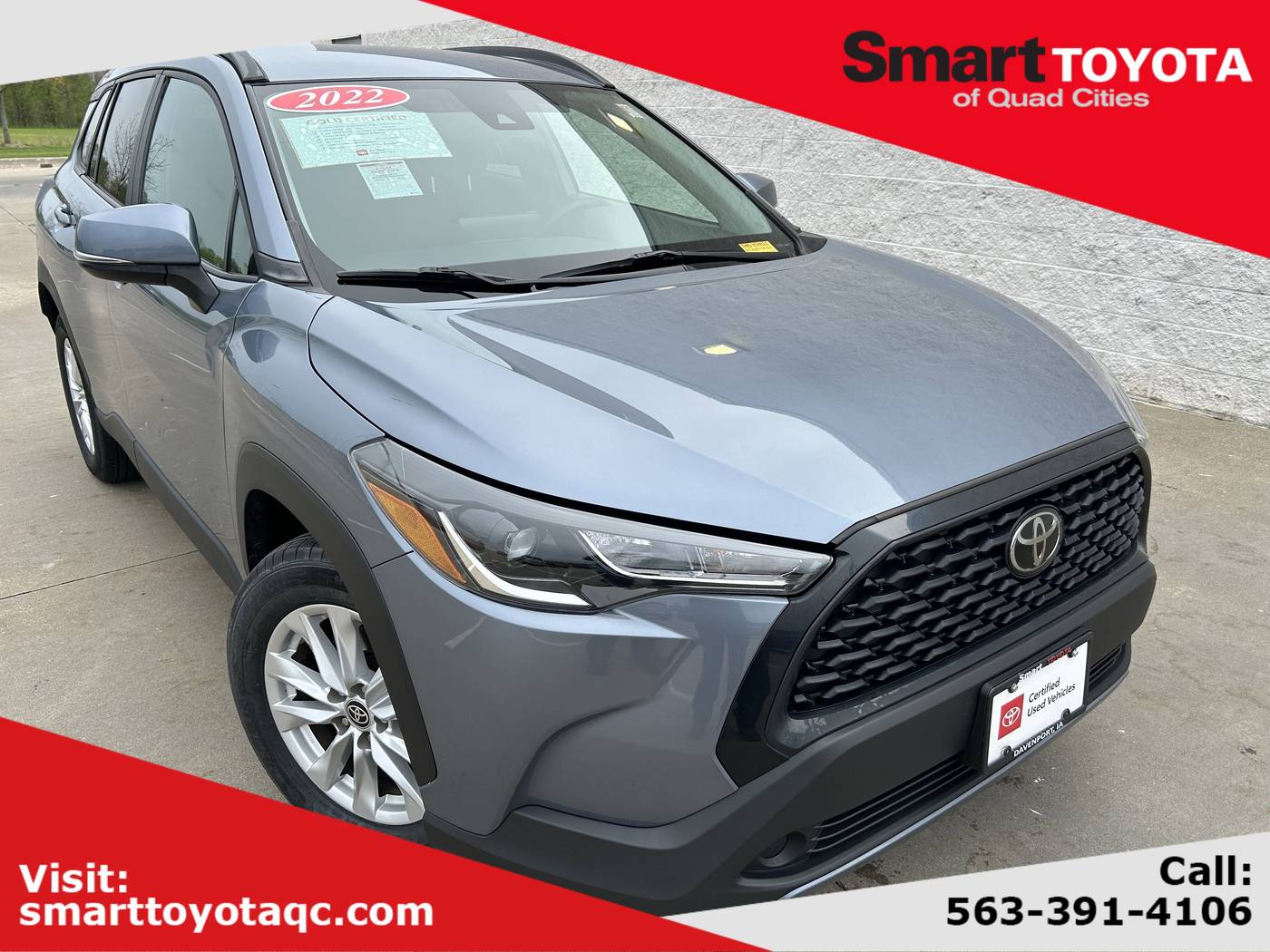 2022 Toyota Corolla Cross LE — SUV — 42,624 mi — Davenport, IA