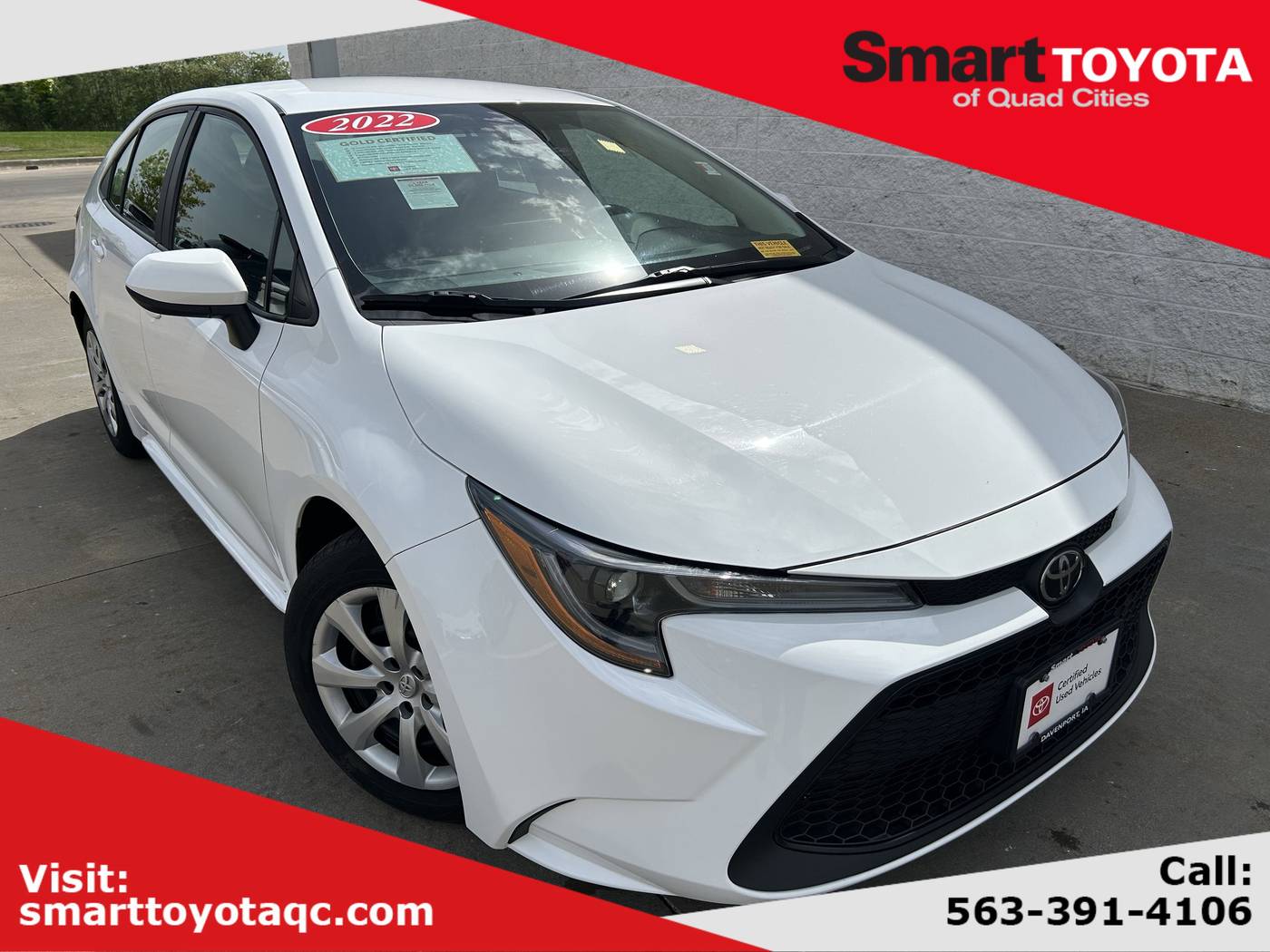 2022 Toyota Corolla LE — Sedan — 52,907 mi — Davenport, IA