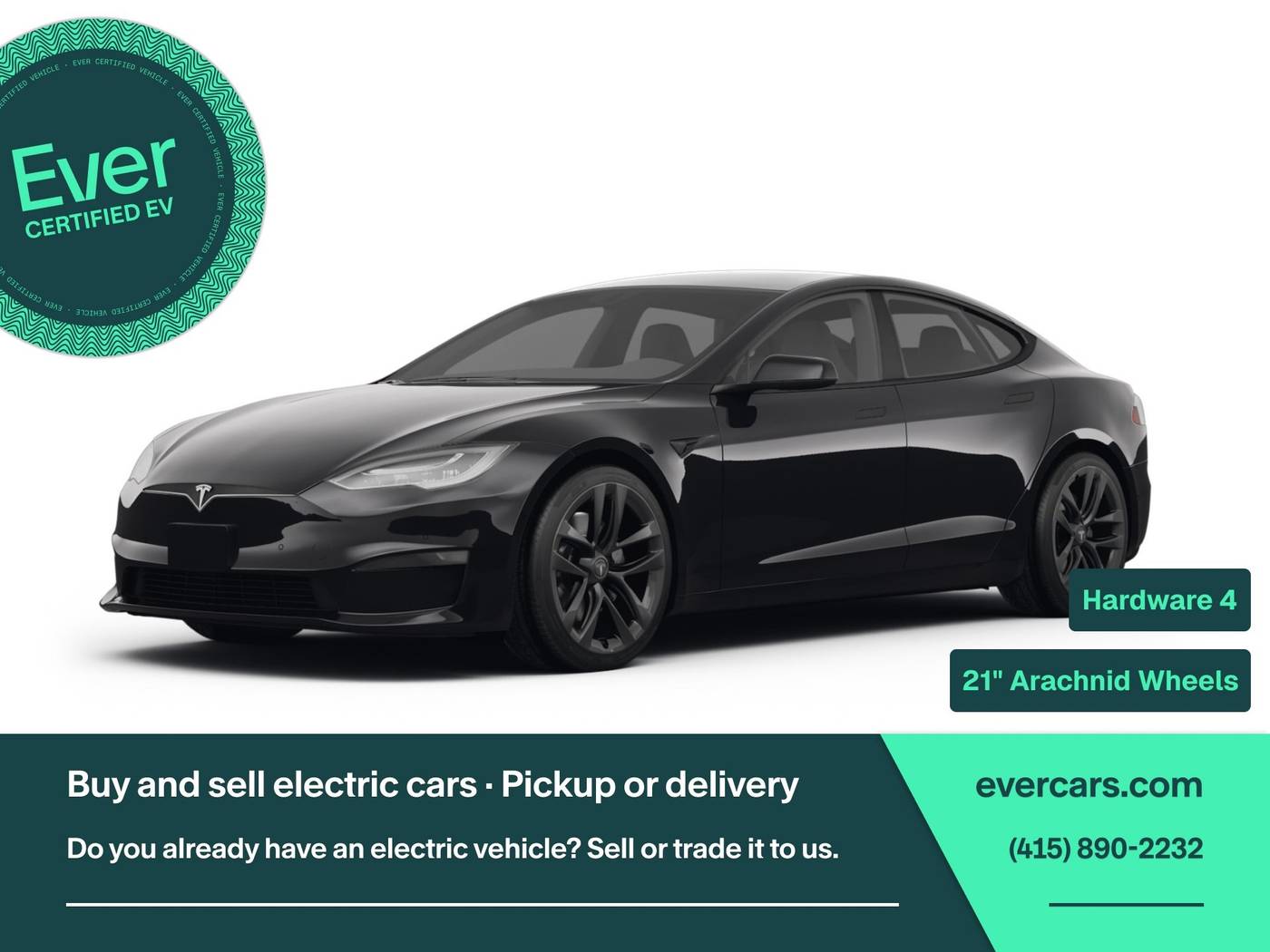 2023 Tesla Model S Plaid — Hatchback — 25,555 mi — San Francisco, CA