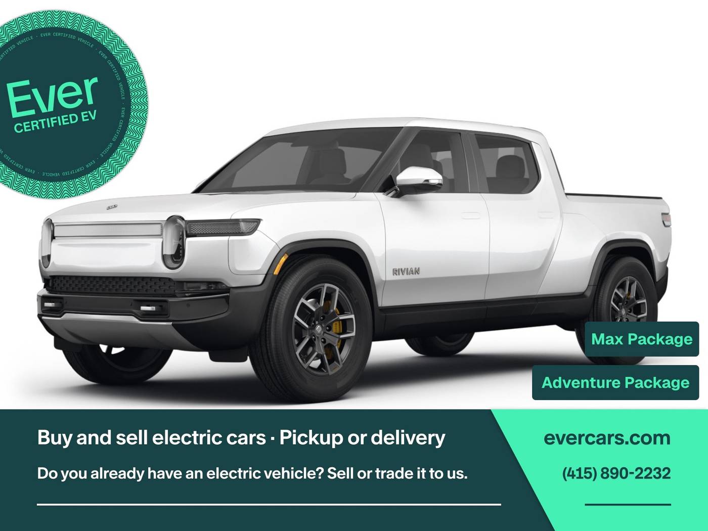 2023 Rivian R1T Adventure — Pickup Truck — 5,799 mi — San Francisco, CA