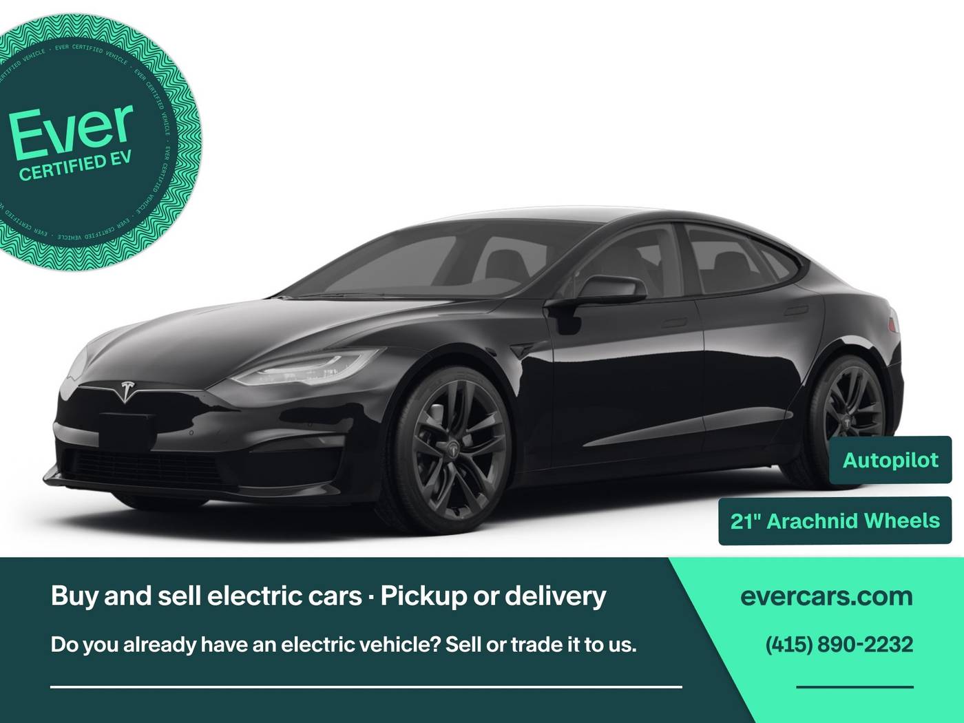 2022 Tesla Model S Plaid — Hatchback — 44,500 mi — San Francisco, CA