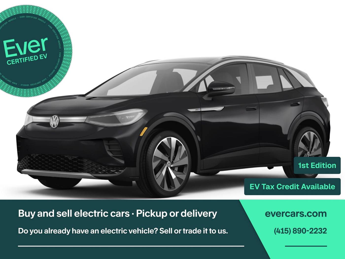 2021 Volkswagen ID.4 1st Edition — SUV — 43,955 mi — San Francisco, CA