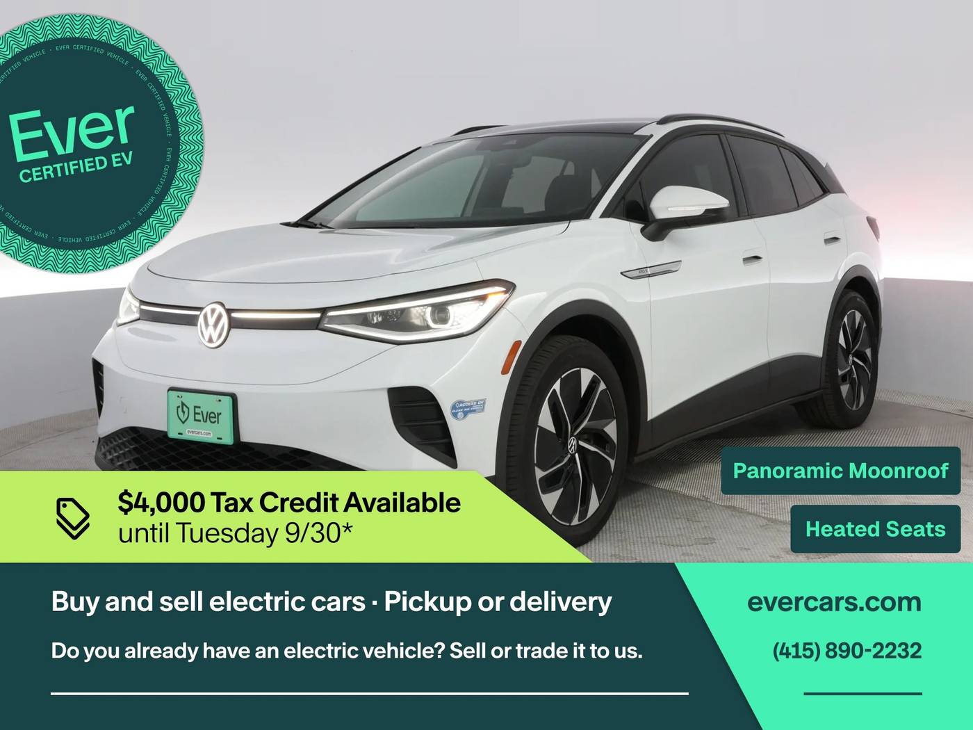 2021 Volkswagen ID.4 Pro S — SUV — 54,943 mi — San Francisco, CA
