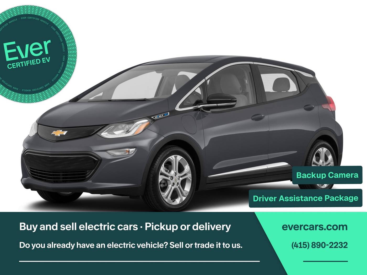 2019 Chevrolet Bolt EV LT — Hatchback — 40,267 mi — San Francisco, CA