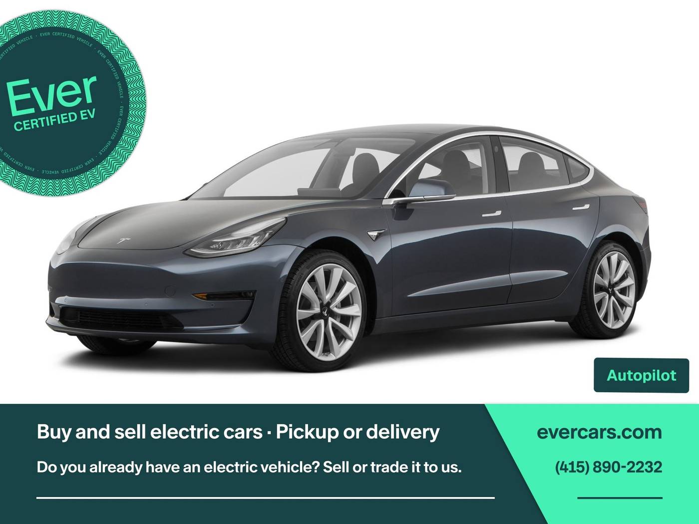 2019 Tesla Model 3 Standard Range Plus — Sedan — 72,646 mi — San Francisco, CA