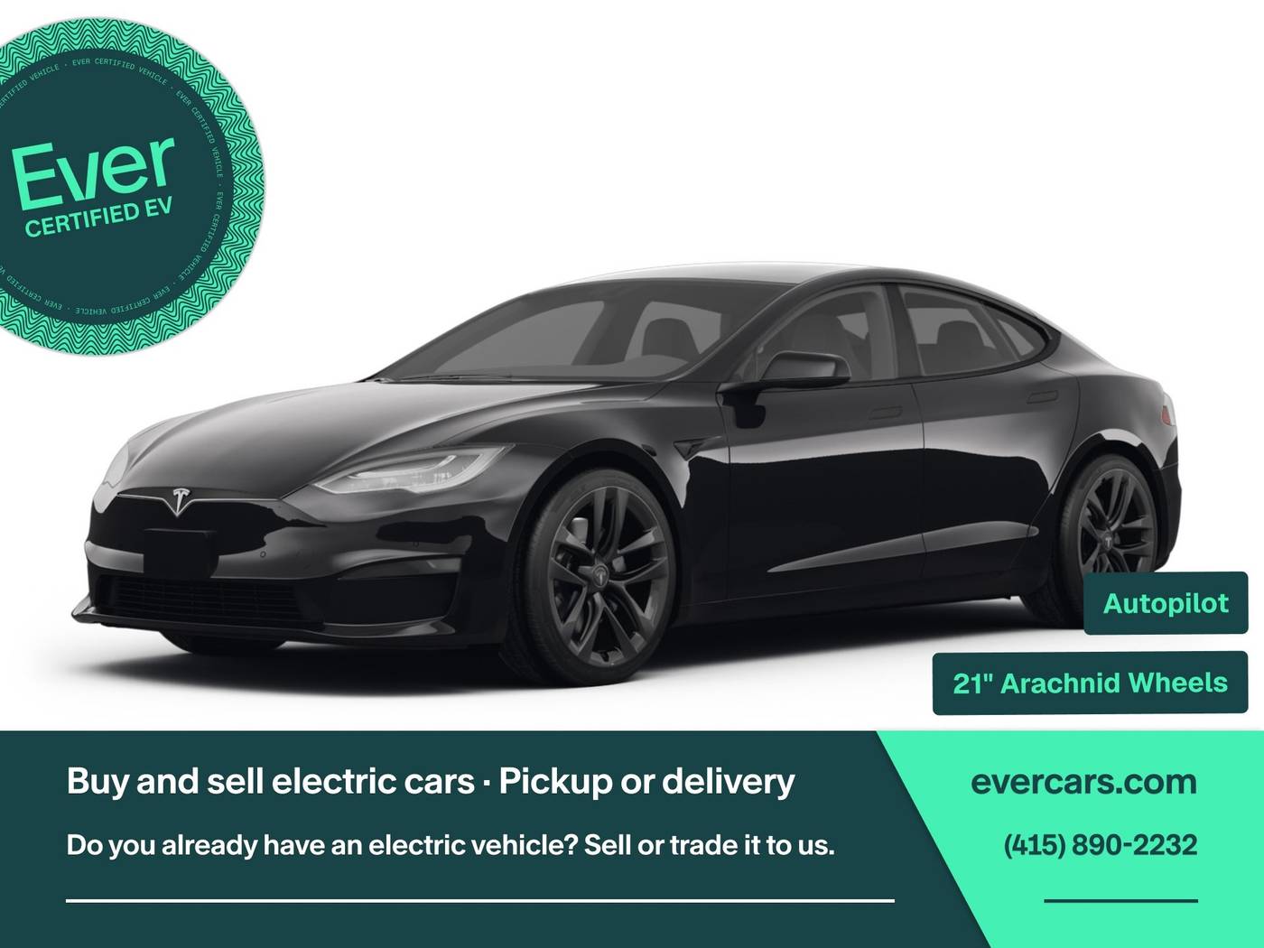 2022 Tesla Model S Long Range — Hatchback — 20,880 mi — San Francisco, CA