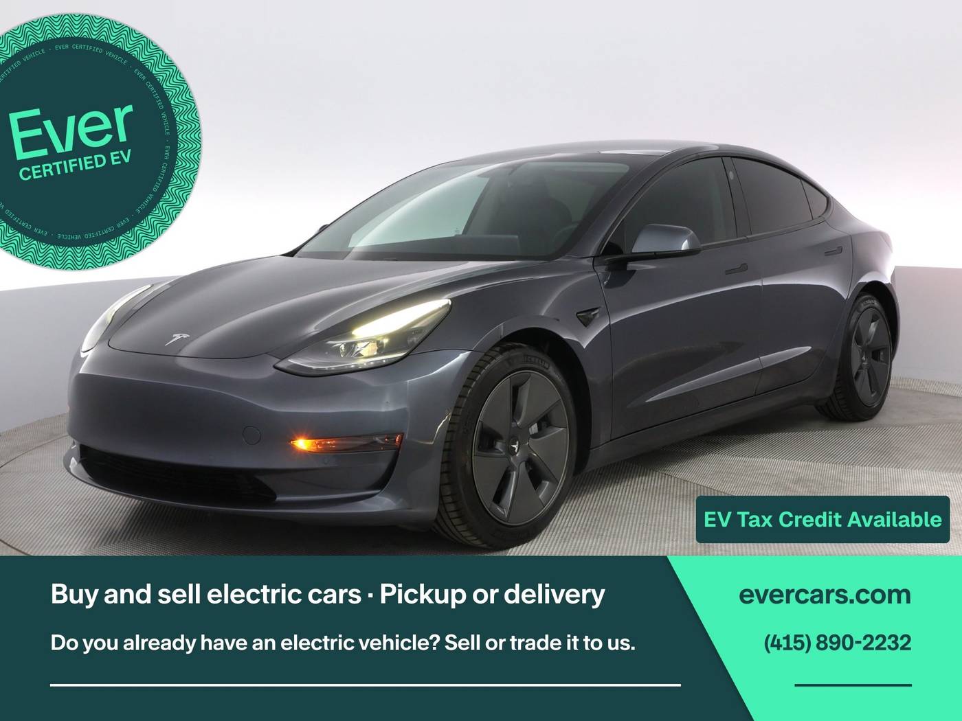 2021 Tesla Model 3 Standard Range Plus — Sedan — 75,532 mi — San Francisco, CA