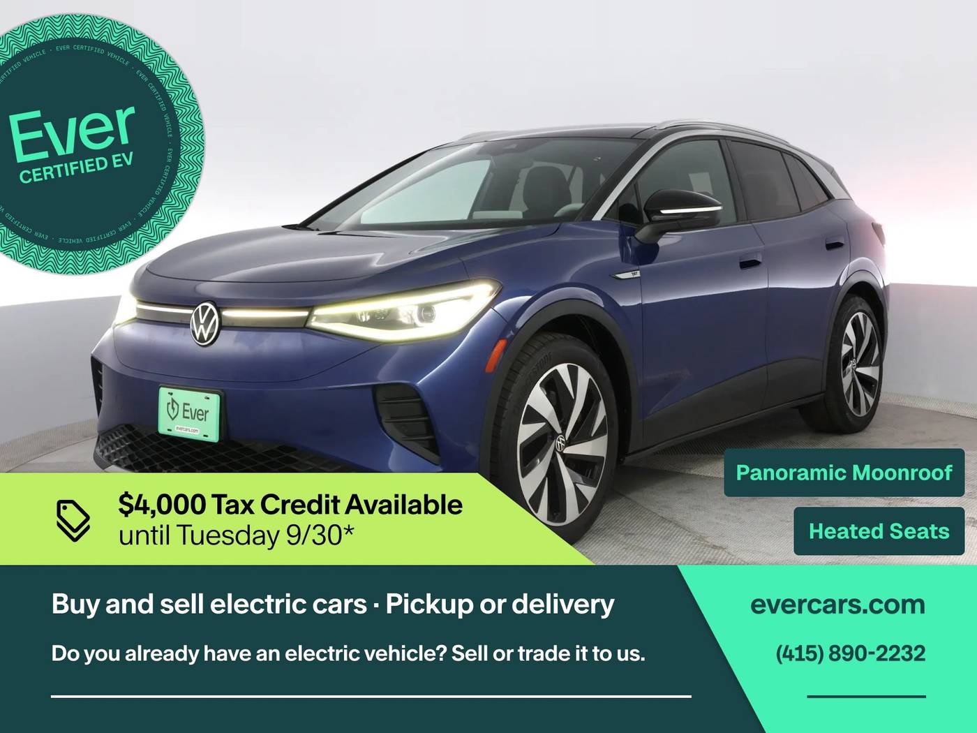 2021 Volkswagen ID.4 1st Edition — SUV — 42,516 mi — San Francisco, CA