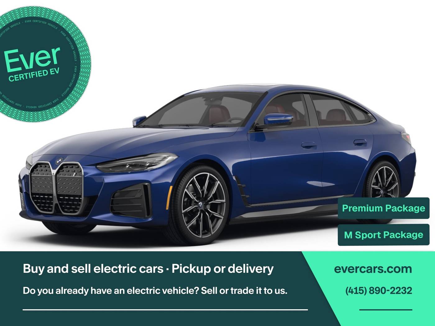 2023 BMW i4 eDrive40 — Sedan — 8,472 mi — San Francisco, CA