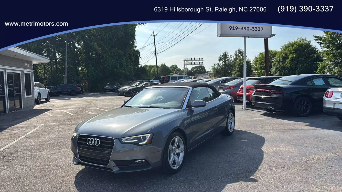 2013 Audi A5 Premium Plus — Convertible — 88,380 mi — Raleigh, NC
