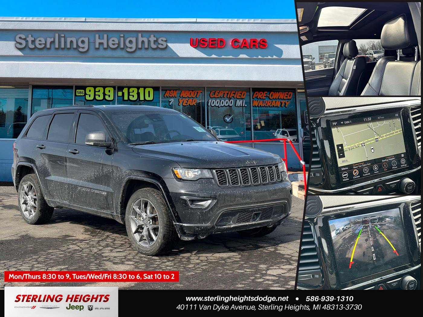 2021 Jeep Grand Cherokee WK 80th Anniversary — SUV — 54,621 mi — Sterling Heights, MI