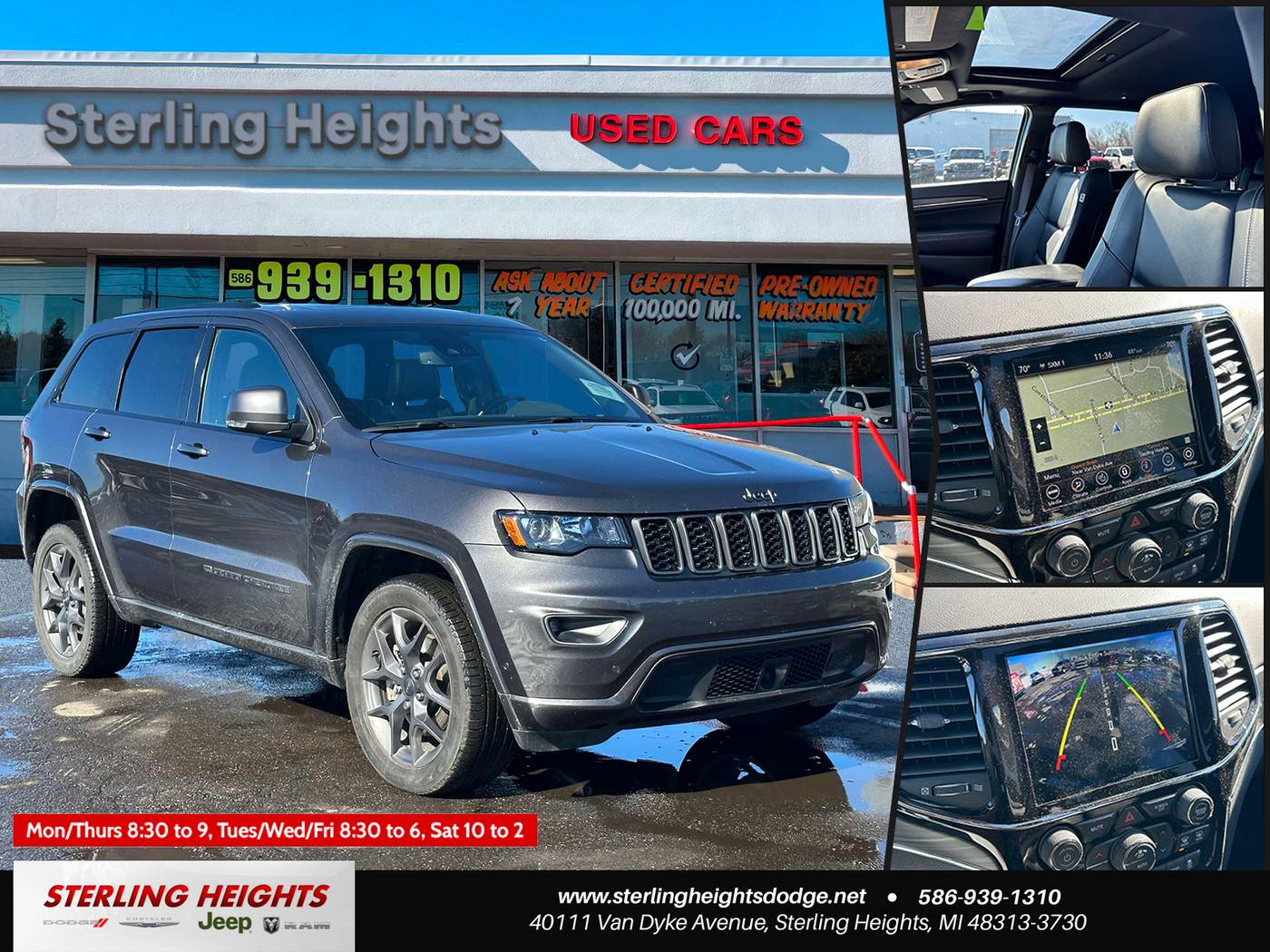 2021 Jeep Grand Cherokee WK 80th Anniversary — SUV — 20,693 mi — Sterling Heights, MI