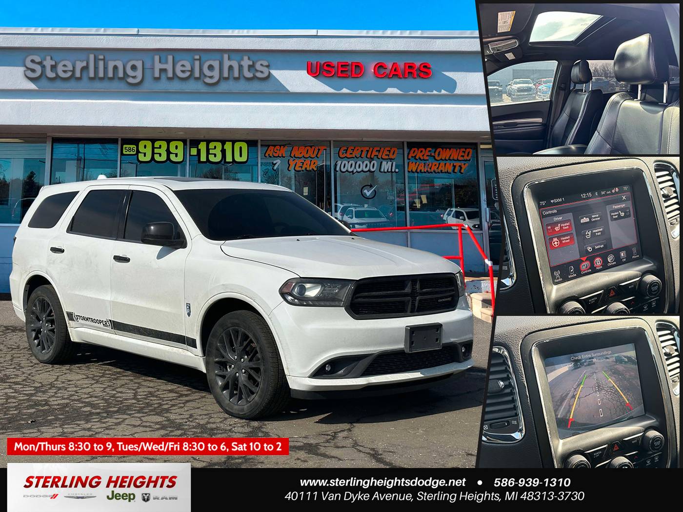 2016 Dodge Durango SXT — SUV — 169,369 mi — Sterling Heights, MI