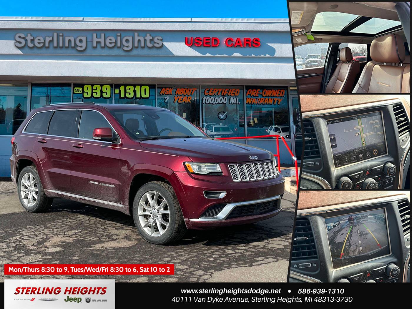 2016 Jeep Grand Cherokee Summit — SUV — 152,393 mi — Sterling Heights, MI