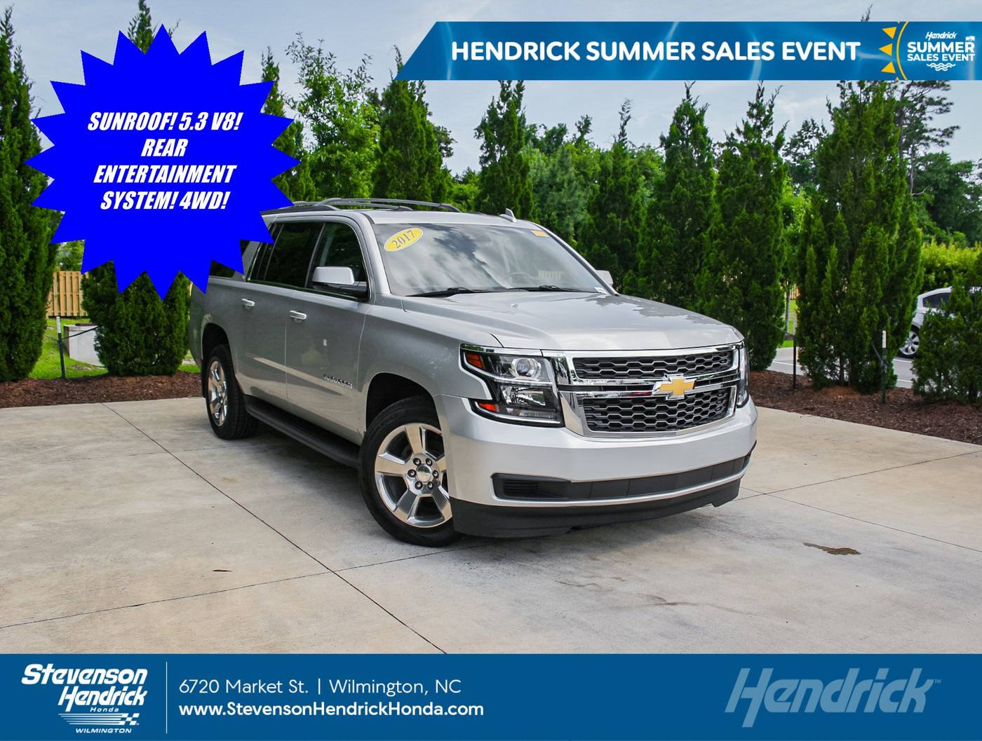 2017 Chevrolet Suburban LT — SUV — 85,625 mi — Wilmington, NC